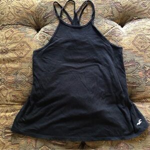 Hollister East-Fit Strappy Tank Size XS Black Soft Knit